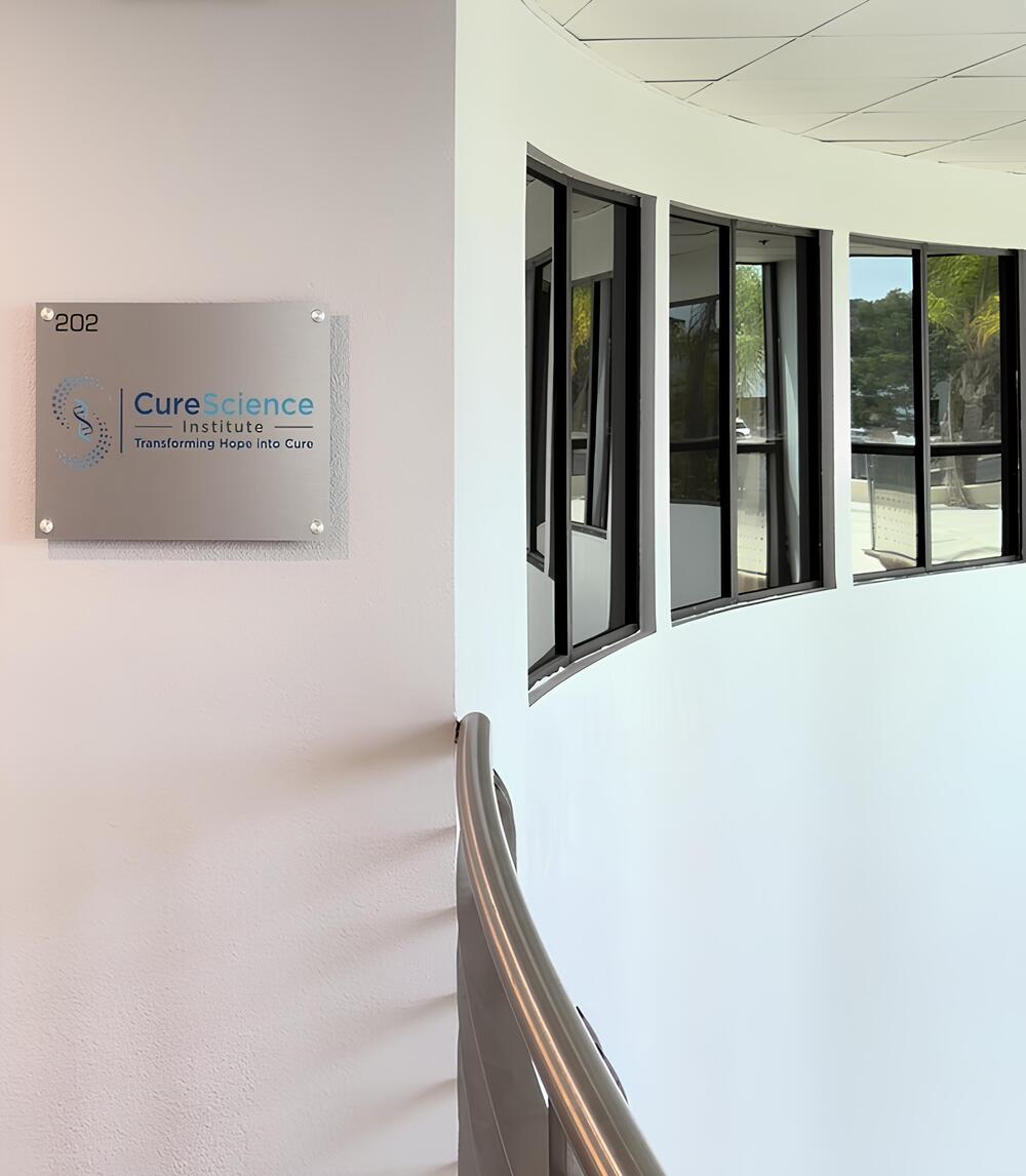 Cure Science Front Building Signage