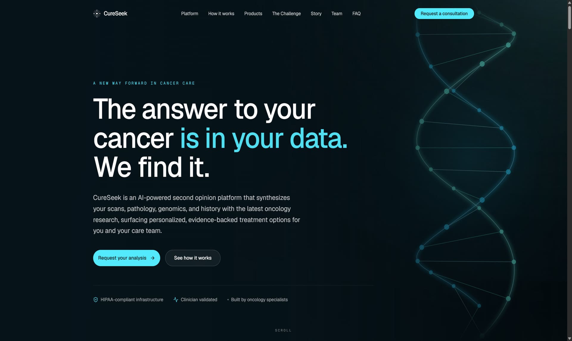 CureSeek AI powered precision oncology in days 1920 sm